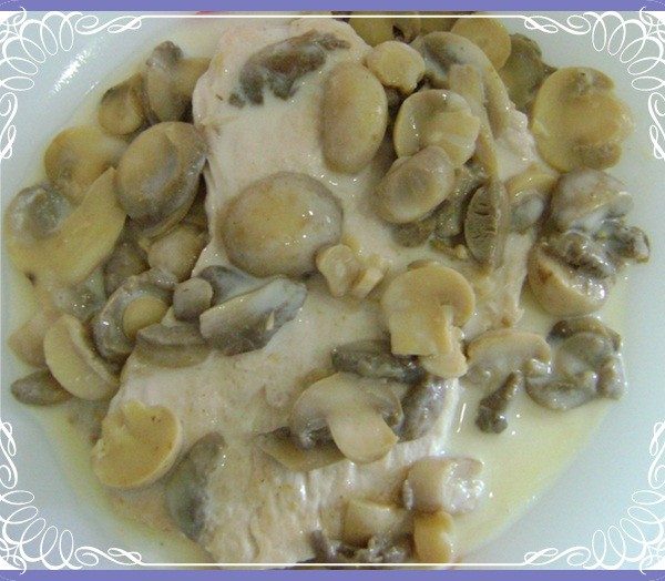Escalope de dinde à la crème légère