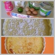 Tarte légère au fromage blanc et citron vert