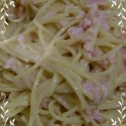 Spaghettis carbonara « légers »