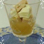 Verrine foie gras, bleu de Bresse et poire (festif)