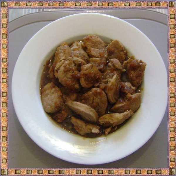 Porc caramélisé au shoyu et oignon